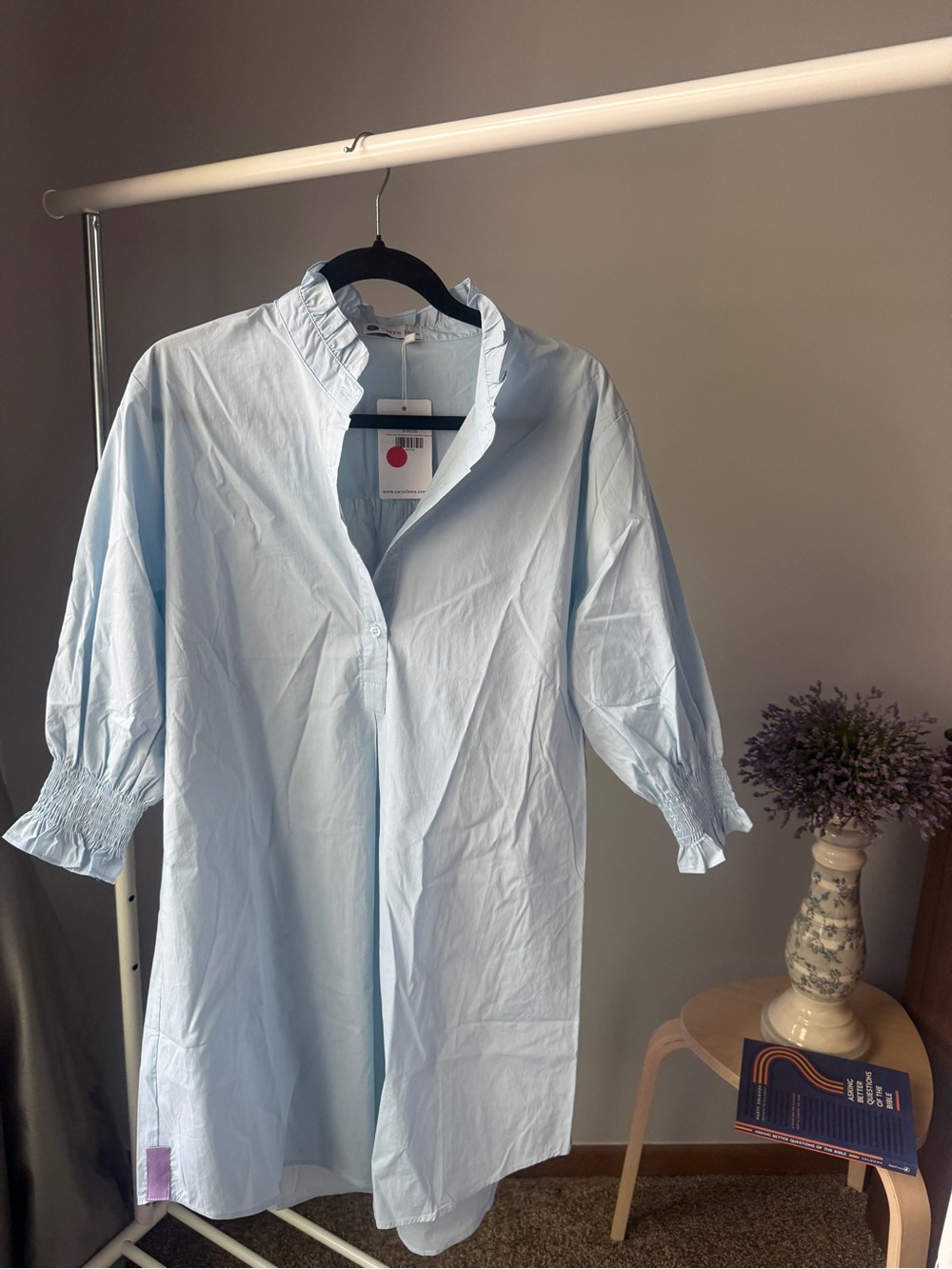 Caryn Lawn Light Blue Kimberly Dress (One Size) B8 - Picture 12 of 16